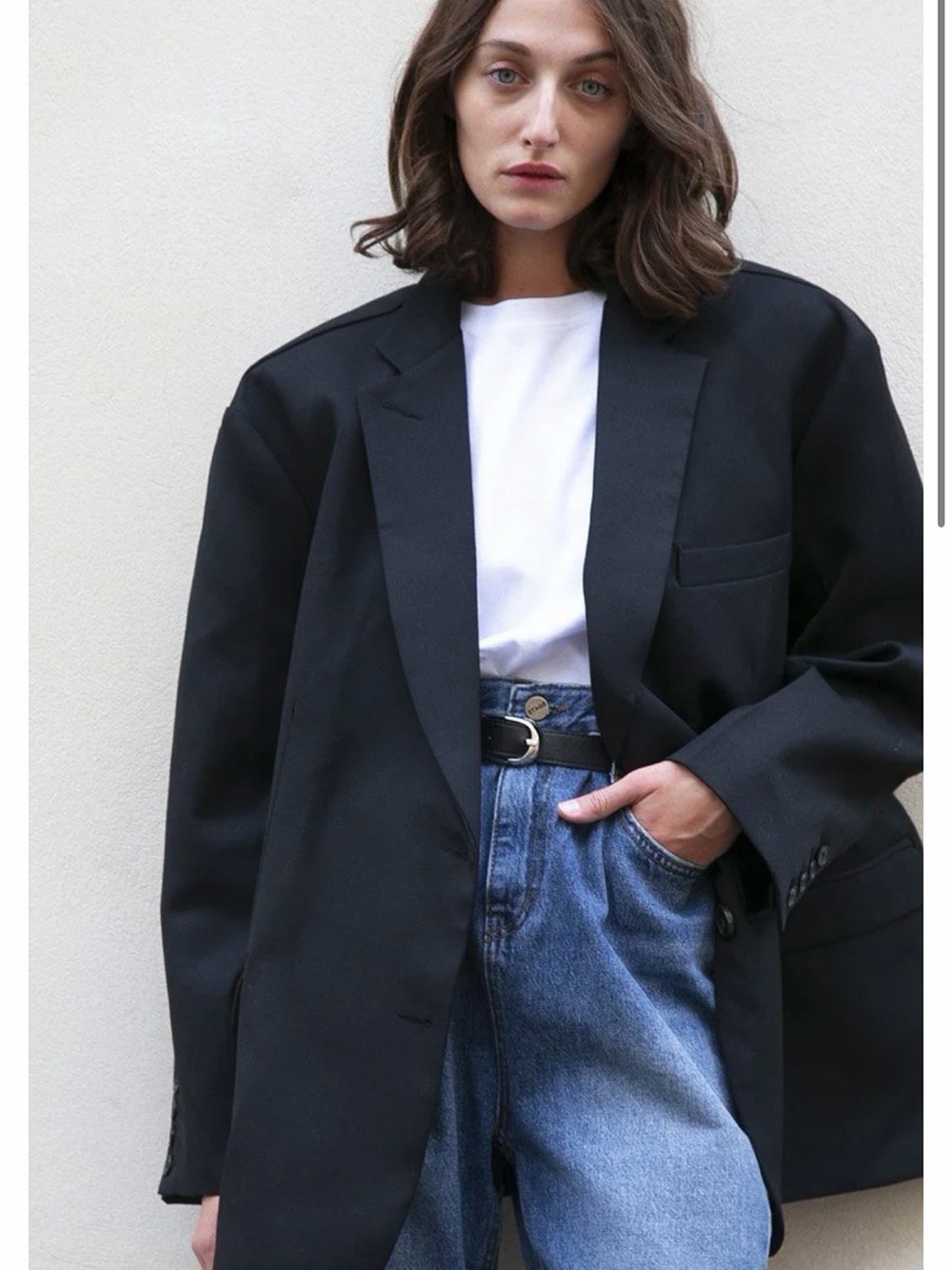 Classic Black Women's Oversized Blazer